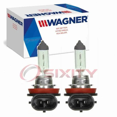 2 pc Wagner Low Beam Headlight Bulbs for 2005-2018 Ford C-Max EcoSport Edge vt - Image 1 of 4