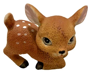 Homco Porzellan Hirsch Rehkitz Figur 1473 Ferienhaus Tischdeko Vintage - Bild 1 von 7