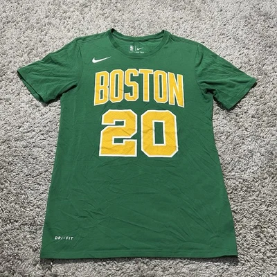 Boston Celtics Gordon Hayward #20 Shirt Mens Small Nike Tee Dri Fit City Gold — 第 1/4 张图片