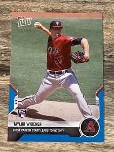 Taylor Widener 2021 Topps Now Blue /49 Diamondbacks #29 RC First Career Start - Bild 1 von 2