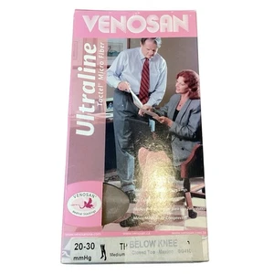 Venosan 20-30 mmHg Open Toe Beige Compression Stockings Thigh High Medium - Picture 1 of 9