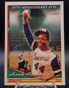 1994 Topps 20th Anniversary #715 Hank Aaron NM - Imagen 1 de 2