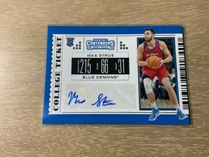 2019-20 Panini Contenders Draft Picks Max Strus College Ticket Auto #101 DePaul - Picture 1 of 2
