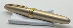 STUNNING Vintage 2000 Jean-Pierre Lepine Fountain Pen Matt Gold & Gold Wood Case - Bild 1 von 13