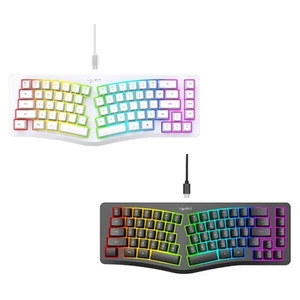 Wired Gaming Keyboard Ergonomic Design Mechanical Keyboard Backlit Modes - Picture 1 of 12