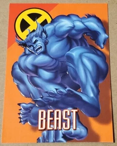 Tarjeta Marvel Vision # 26 Beast X Men 1996 en relieve Cerebro Scan Fleer Skybox MP - Imagen 1 de 4