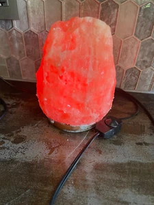 12 lbs. Himalayan Glow Natural Himalayan Salt Lamp with Dimmer Switch 8”x7” - Picture 1 of 6