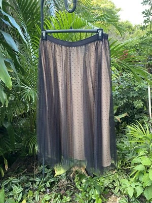 Colección J.Crew Falda Negra Lunares Tul - Talla 10 - Ballet Nueva Con Etiquetas Foto 1 de 4