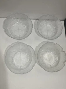 ARCOROC FRANCE ASPEN Set Of 4 Soup, Salad Bowls 7” GLASS ROUND - Picture 1 of 7