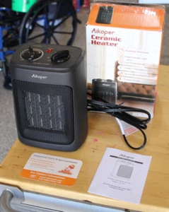 Intertek 1500 Watt Ceramic Heater Mod # NT15-20A 3 Speed Fan Adjustable Heat - Picture 1 of 4
