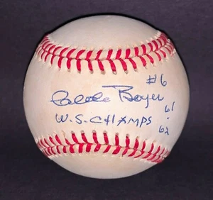 AUTOGRAPHED New York Yankees CLETE BOYER Signed W.S. Champs 61 & 62 Baseball MLB - Picture 1 of 7