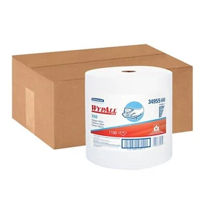 Kimberly-Clark® WYPALL X60 Wipers Jumbo Roll, Unscented, 12 1/2" x 13 2/5" - Picture 1 of 8