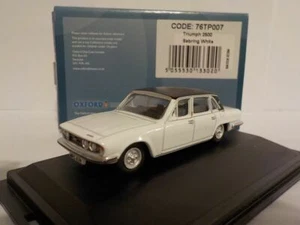 Triumph 2500 - White, Oxford Diecast 1/76 New 76TP007 - Picture 1 of 3