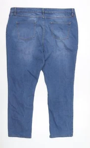 Old Navy Womens Blue Cotton Blend Tapered Jeans Size 14 L29 in Regular Zip - Picture 1 of 10