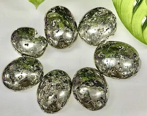 Venta al por mayor Lote 5-6 piezas Piedra de palma de pirita natural Cristal Energía curativa - Imagen 1 de 5