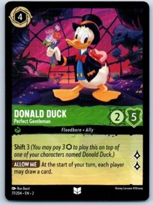 Tarjeta Donald Duck Perfect Gentleman 77/204 Disney Lorcana - Imagen 1 de 2