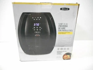 Bella - 5.4-qt. Digital Touchscreen Air Fryer - Black Model:17257 - NEW OPEN BOX - Picture 1 of 3