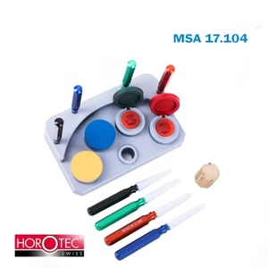 Soporte completo para tazas de aceite de aluminio HOROTEC® MSA17.104 + 4 engrasadores + 4 tazas. - Imagen 1 de 5