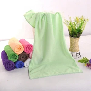2PC Towel Microfiber Supply Kindergarten Multicolored Square Towel Small - Picture 1 of 27