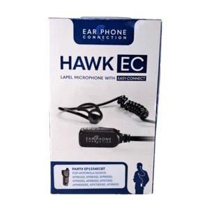Ear Phone Connection Hawk EC Lapel Radio Microphone Easy Connect #EP1334ECBT - Picture 1 of 11