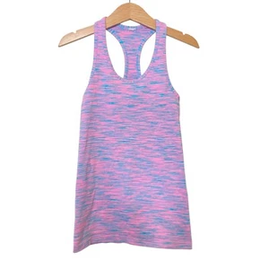 Ivivva Girls Activewear Top 8 Purple Pinkish Tight Tank Racerback Workout Run - Picture 1 of 8