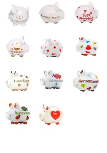 Spardose Sparschwein Hochzeitsschwein Hochzeitsgeschenk Sparbüchse Gelddose XXL - Picture 1 of 55