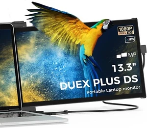 Duex Plus DS Mobile Pixels Portable Monitor for Laptop, 13.3" FHD IPS 1080P - Picture 1 of 23