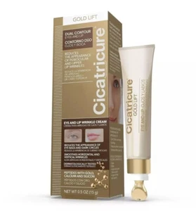 Cicatricure Gold Lift Dual Contour Eyes and Lip Wrinkle Cream, 0.5 oz - NEW! - Picture 1 of 4