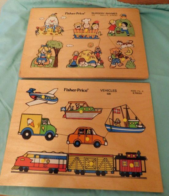 SIMPLEX CHILDREN'S WOODEN PUZZLE~GARAGE CARS & VEHICLES WITH PEGS