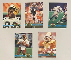1991 Stadium Club HOF Star Rookie 5 Card Lot - Sharpe Singletary RC NM+ B - Picture 1 of 11