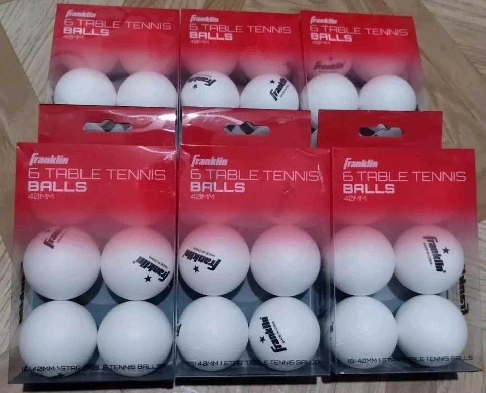 Franklin Sports 57113 Table Tennis Ball White 6