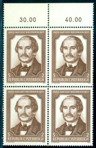 Austria 1971 August Neilreich, botanist,Lawyer,1364,MNH x4 - Picture 1 of 1