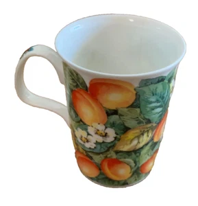 Coffee Tea Cup Mug Elegance 1996 Fruit England Apricot Peaches Orange - Picture 1 of 4
