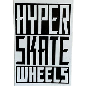 Vintage 1980’s Hyper Skate Wheels Decal/Sticker in Black & White - Picture 1 of 2