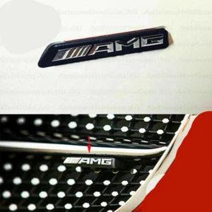 for AMG Front Grille Emblem Radiator Diamond Grille Chrome Badge C43 E43 - Picture 1 of 2