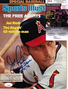 Joe Rudi Signed Sports Illustrated Cover Only - JSA Authentic