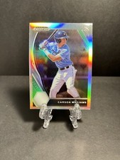 2021 Panini Prizm Draft Picks Carson Williams Silver Prizm Tampa Bay Rays #PDP28