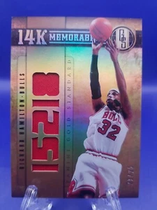 2012 14k /25 Gold standard Memorabilia Richard Hamilton  - Picture 1 of 8