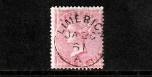 QV SG 66 superb Limerick upright cds cat £335 with premium  A stunning stamp - Picture 1 of 1