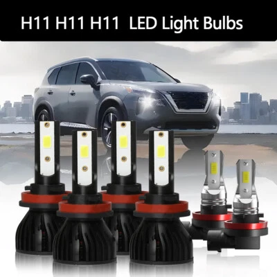 Kit de bombillas LED haz alto/bajo + luz antiniebla para Nissan Armada 2017-2020 Foto 1 de 4
