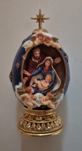 Schönes HAUS von FABERGE "Die Krippe" Ei - Sammlung Leben Christi - Bild 1 von 7