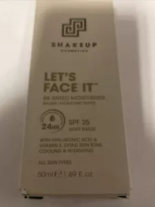 SHAKEUP COSMETICS (MENS) LET'S FACE IT BB TINTED MOISTURISER 50ML - SPF 25 - NEW - Picture 1 of 3