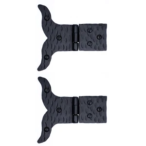 2 Pack 4" Butterfly Hinge For Furniture, Chests & Small Gates Iron Hand Forged - Picture 1 of 5