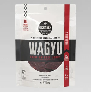 Wagyu Beef Jerky - Texas Original 3Oz, Zero Sugar, Keto Friendly, Gluten Free - Picture 1 of 7
