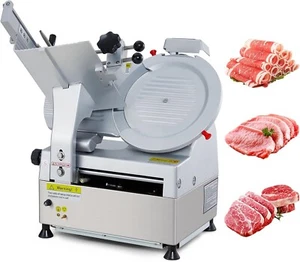GARVEE Automatic Deli Meat Slicer 12" Carbon Steel Blade Machine 550W - Picture 1 of 7