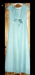 Vintage Jordan Slate Blue Bridesmaid Prom Formal Dress Size 12