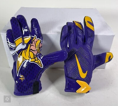 Nike Vapor Knit Minnesota Vikings NFL PE Receiver Football Gloves Men's Size XL