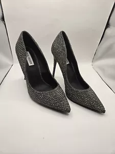 Steve Madden Daisie-R hochhackige Damen-Pumps Strass Größe 8,5 M anthrazit-schwarz - Bild 1 von 6