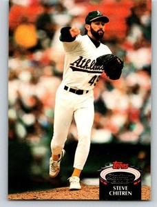 1992 Stadium Club #518 Steve Chitren Athletics