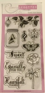 Clearly Besotted Quality Clear Silicone 11 Garden Stamp Set 24cm x 11cm New - Picture 1 of 5